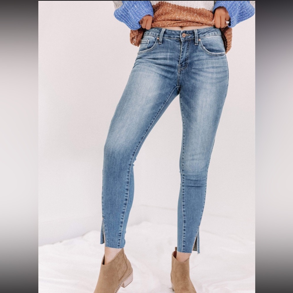Special A Skinny Jeans with Slit | Ankle Cut Skinny Jeans